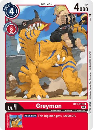 Image of Greymon [BT1-015] (Tamer Party Vol. 3) [Release Special Booster Promos]