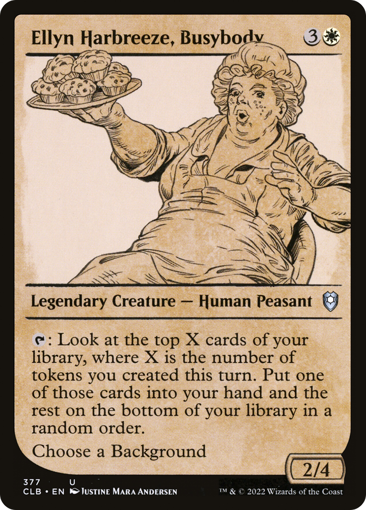 Image of Ellyn Harbreeze, Busybody (Showcase) [Commander Legends: Battle for Baldur's Gate]