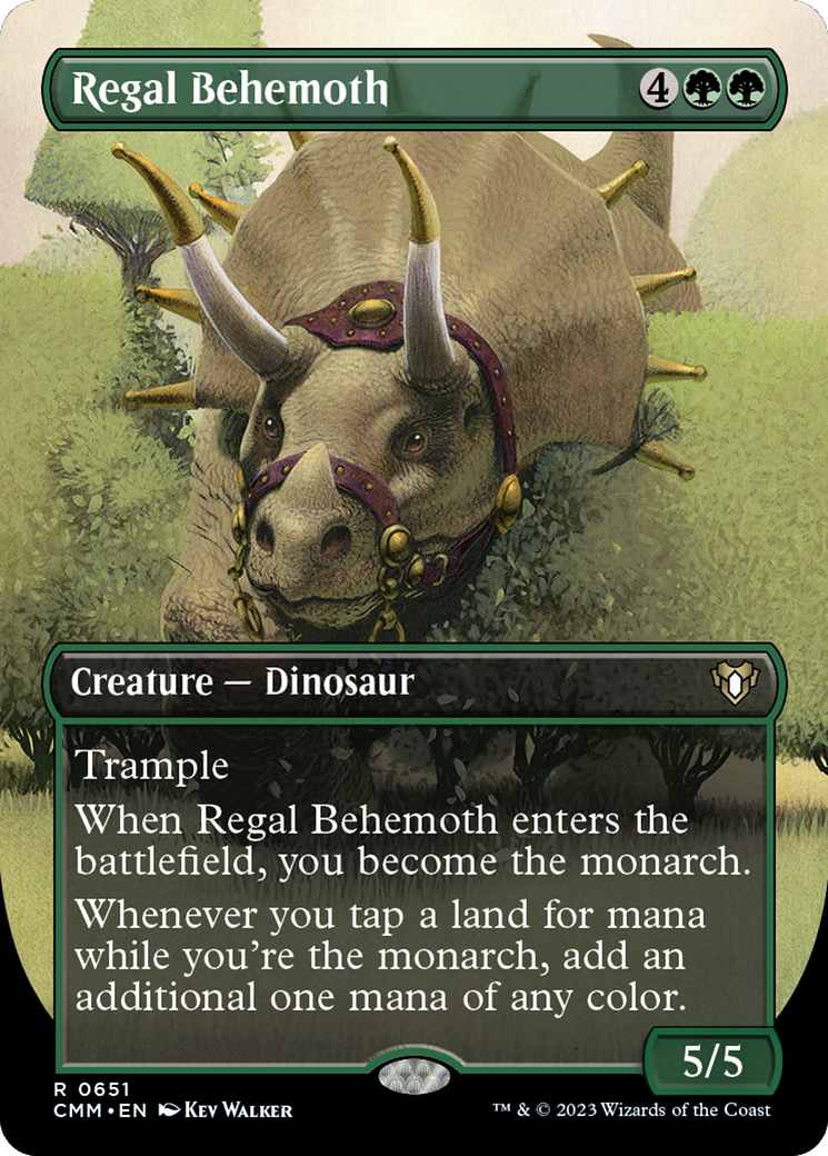 Image of Regal Behemoth (Borderless Alternate Art) [Commander Masters]