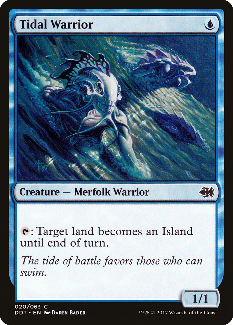 Image of Tidal Warrior [Duel Decks: Merfolk vs. Goblins]