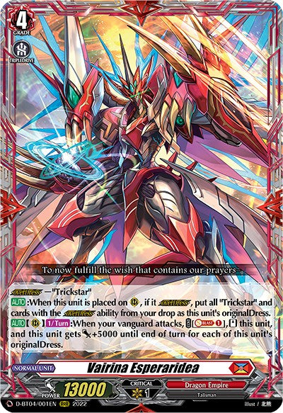 Image of Vairina Esperaridea (D-BT04/001EN) [Awakening of Chakrabarthi]