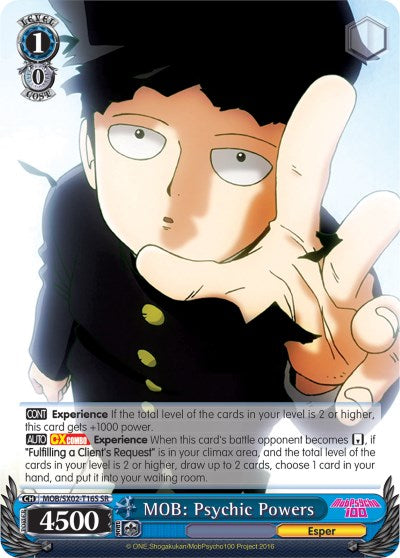 Image of MOB: Psychic Powers (MOB/SX02-T16S SR) [Mob Psycho 100]