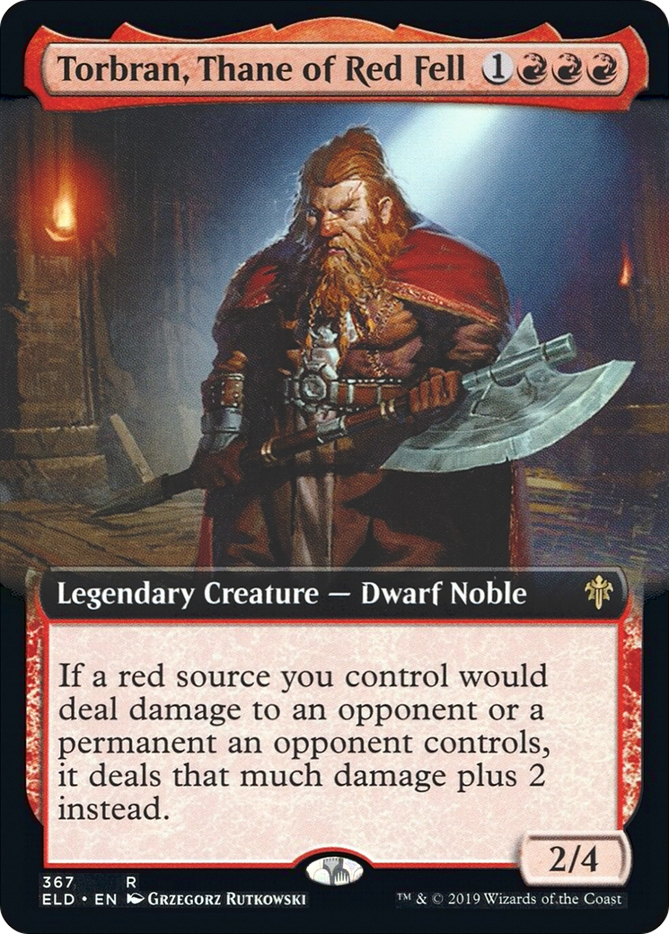 Image of Torbran, Thane of Red Fell (Extended Art) [Throne of Eldraine]