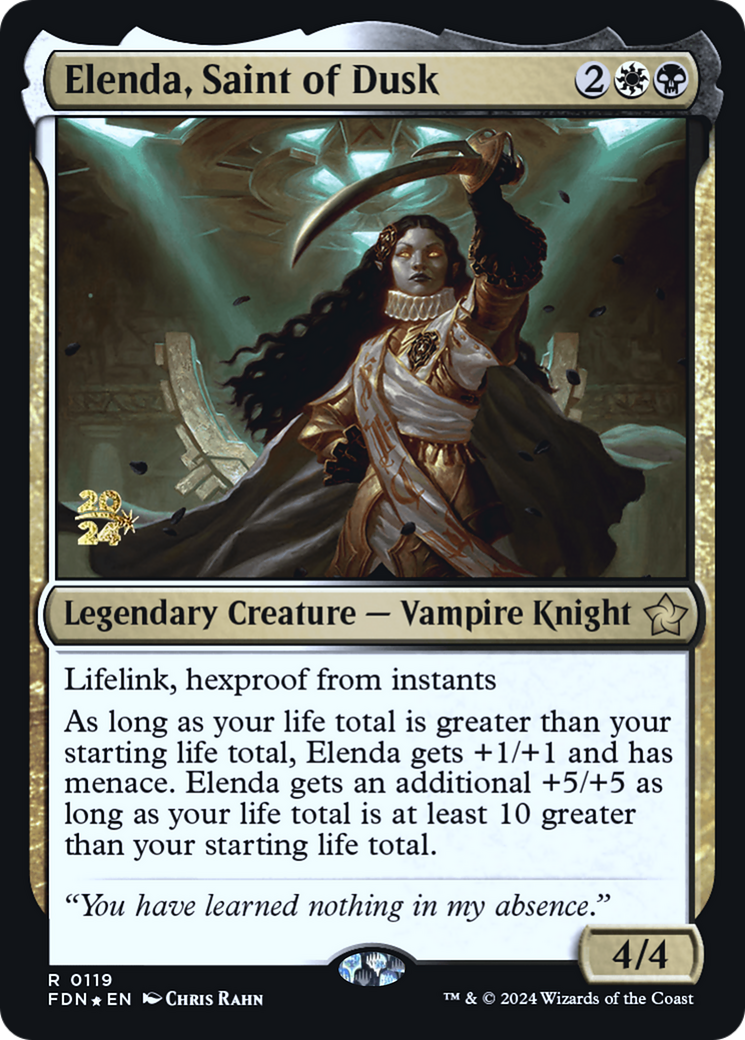Image of Elenda, Saint of Dusk [Foundations Prerelease Promos]