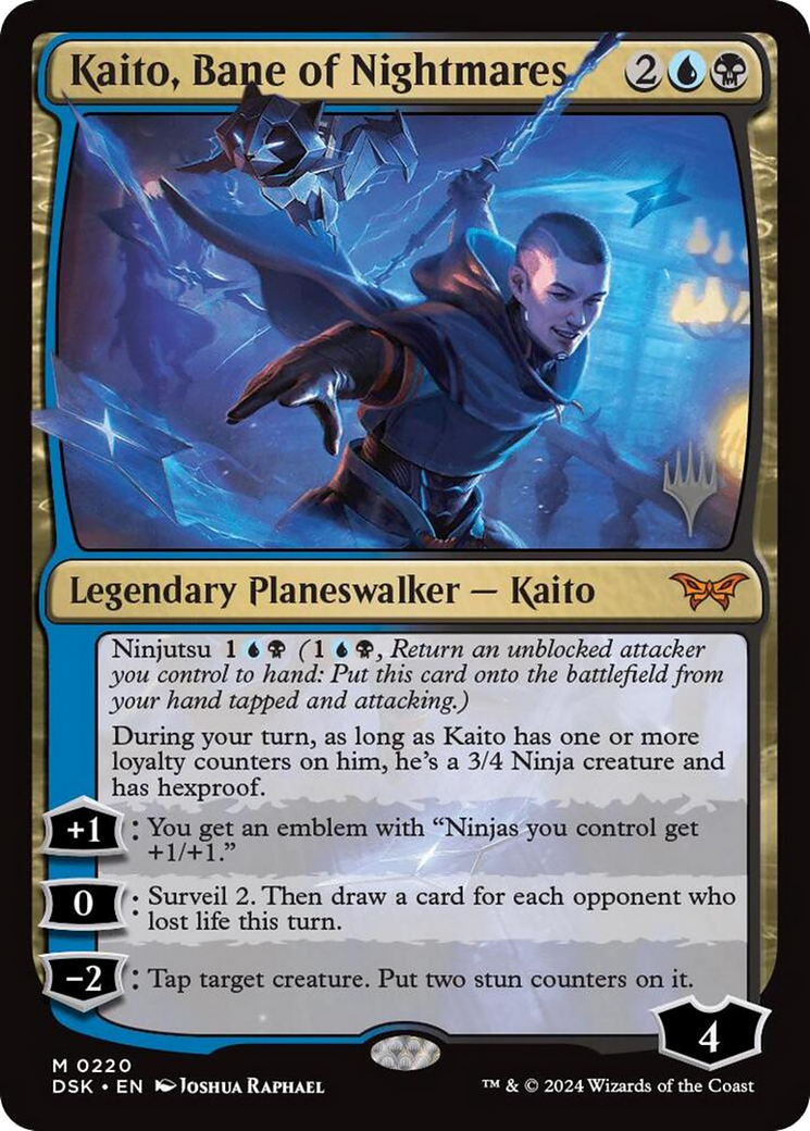 Image of Kaito, Bane of Nightmares (Promo Pack) [Duskmourn: House of Horror Promos]