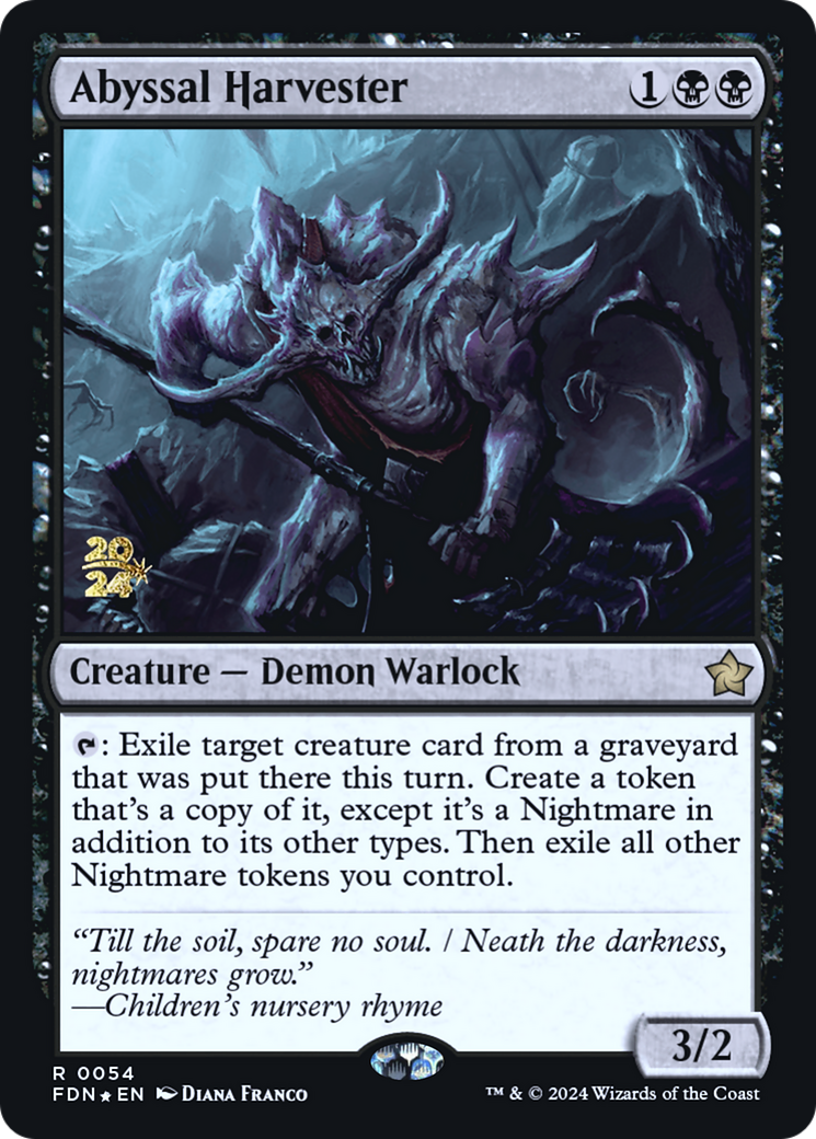Image of Abyssal Harvester [Foundations Prerelease Promos]