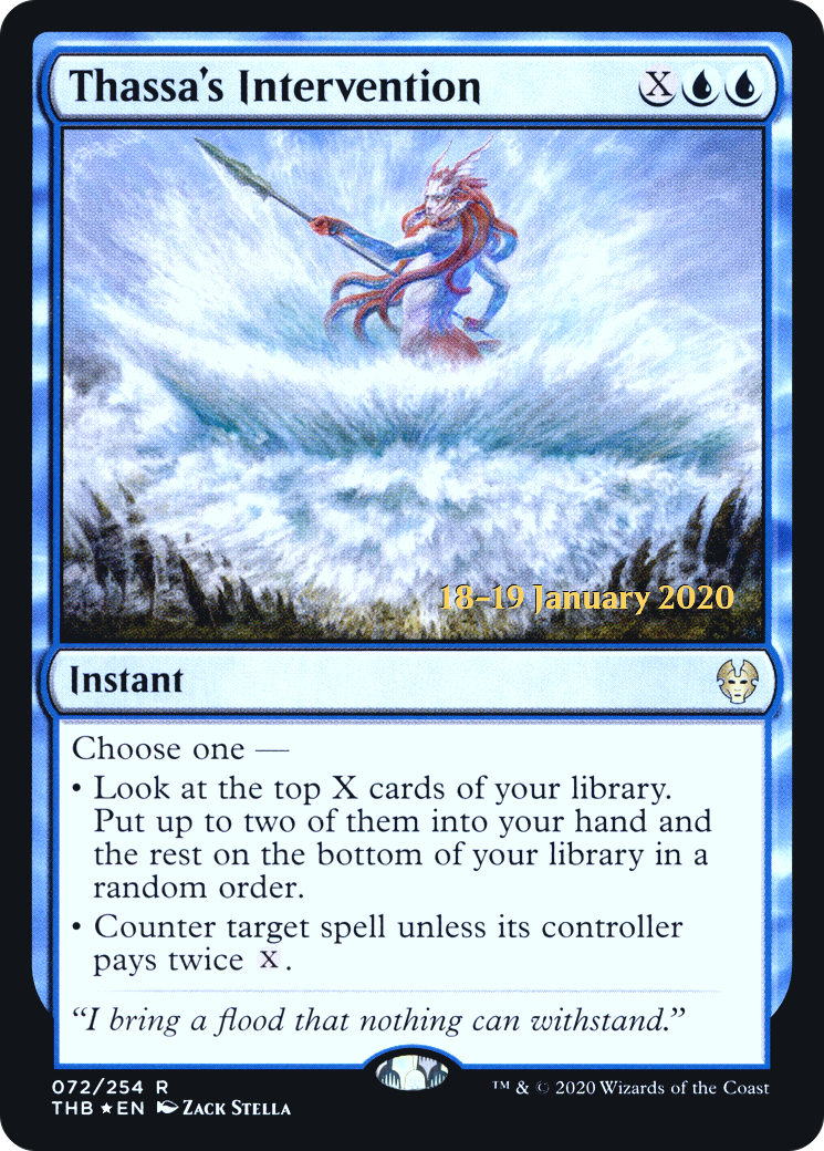 Image of Thassa's Intervention [Theros Beyond Death Prerelease Promos]