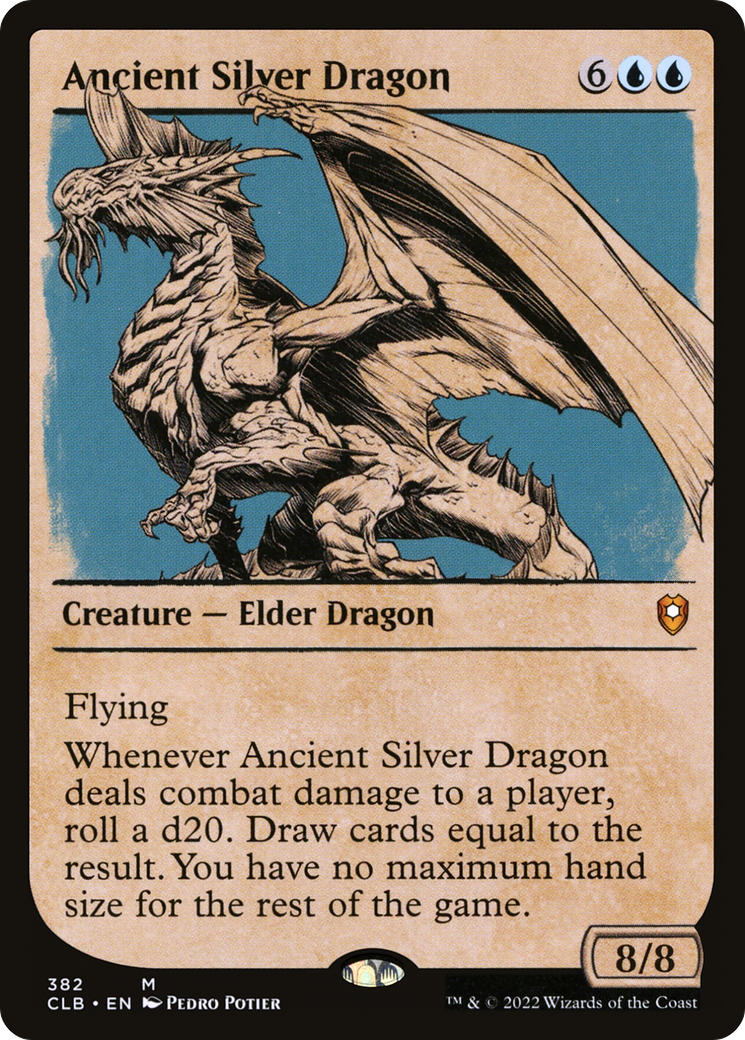 Image of Ancient Silver Dragon (Showcase) [Commander Legends: Battle for Baldur's Gate]