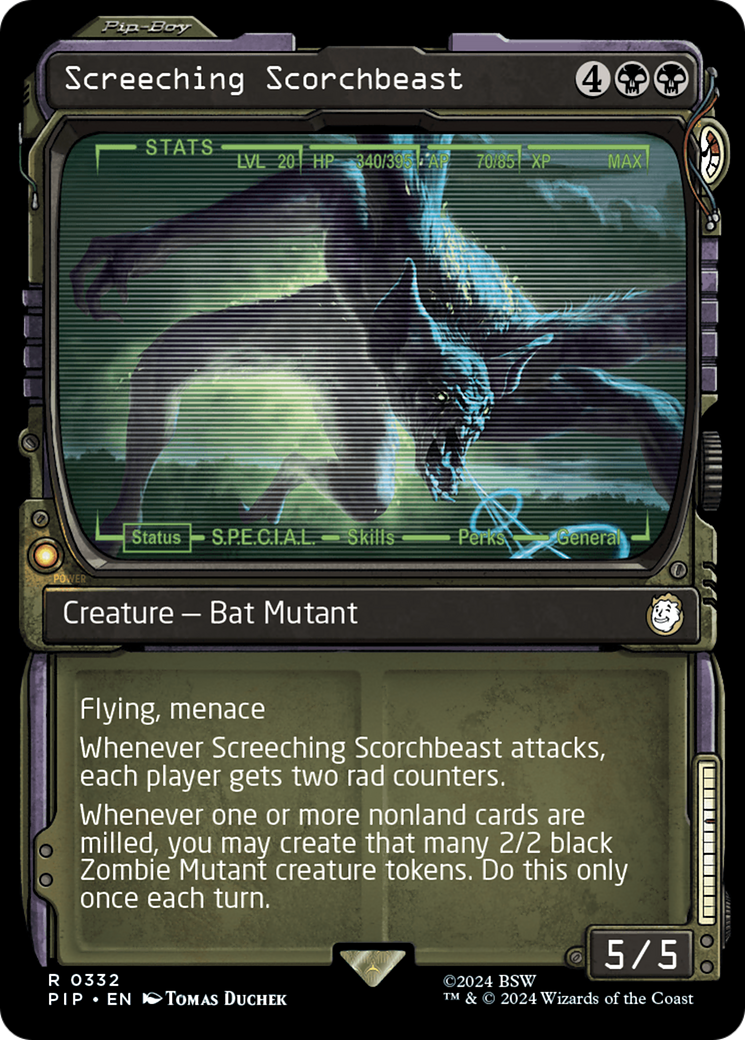 Image of Screeching Scorchbeast (Showcase) [Fallout]