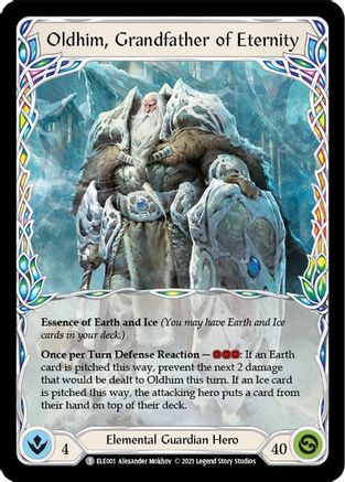Image of Oldhim, Grandfather of Eternity // Shiver [U-ELE001] (Tales of Aria Unlimited)  Unlimited Normal