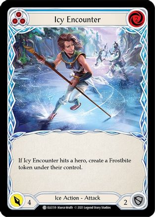 Image of Icy Encounter (Blue) [U-ELE159] (Tales of Aria Unlimited)  Unlimited Rainbow Foil