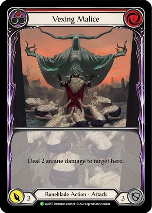 Image of Vexing Malice (Red) [LGS057] (Promo)  Rainbow Foil