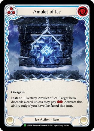 Image of Amulet of Ice [LGS064] (Promo)  Cold Foil