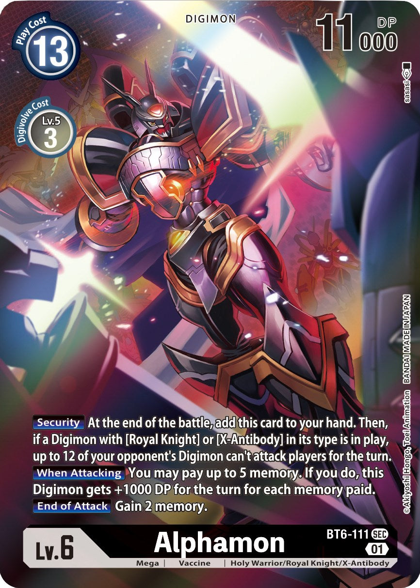 Image of Alphamon [BT6-111] (Alternative Art) [Xros Encounter]