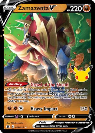Image of Zamazenta V (018/025) [Celebrations: 25th Anniversary]