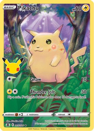 Image of Pikachu (005/025) [Celebrations: 25th Anniversary]
