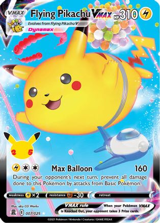 Image of Flying Pikachu VMAX (007/025) [Celebrations: 25th Anniversary]
