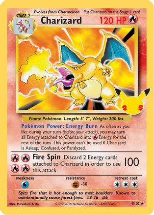 Image of Charizard (4/102) [Celebrations: 25th Anniversary - Classic Collection]