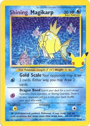 Image of Shining Magikarp (66/64) [Celebrations: 25th Anniversary - Classic Collection]