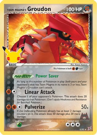 Image of Team Magma's Groudon (9/95) [Celebrations: 25th Anniversary - Classic Collection]