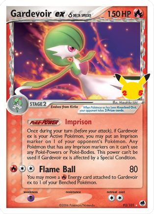 Image of Gardevoir ex (93/101) (Delta Species) [Celebrations: 25th Anniversary - Classic Collection]
