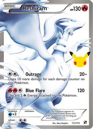 Image of Reshiram (113/114) [Celebrations: 25th Anniversary - Classic Collection]