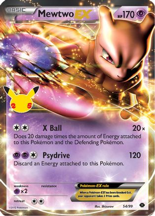 Image of Mewtwo EX (54/99) [Celebrations: 25th Anniversary - Classic Collection]