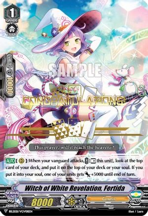 Image of Witch of White Revelation, Fertida (Hot Stamped) (BSL2021/VGV01SEN) [Bushiroad Event Cards]