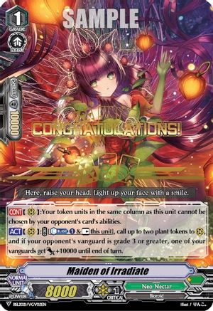 Maiden of Irradiate (Hot Stamped) (BUSHIROAD EVENT CARDS)