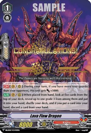 Image of Lava Flow Dragon (Hot Stamped) (BSL2021/VGV03EN) [Bushiroad Event Cards]