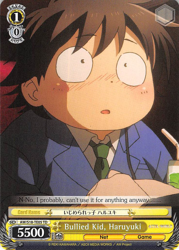 Image of Bullied Kid, Haruyuki (AW/S18-TE05 TD) [Accel World]
