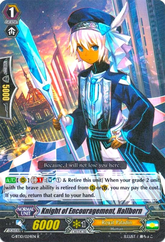 Image of Knight of Encouragement, Hallborn (G-BT10/024EN) [Raging Clash of the Blade Fangs]