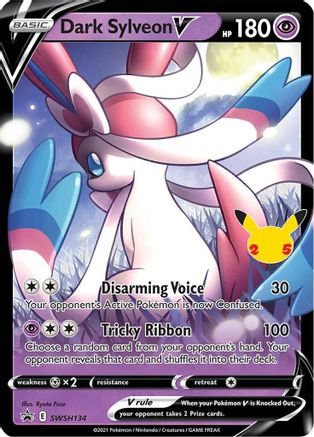 Image of Dark Sylveon V (SWSH134) (Celebrations) [Sword & Shield: Black Star Promos]