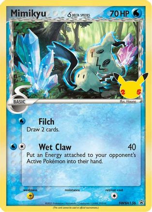 Image of Mimikyu (SWSH136) (Delta Species) (Celebrations) [Sword & Shield: Black Star Promos]