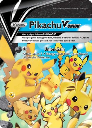 Image of Pikachu V-UNION (SWSH139) (Celebrations) [Sword & Shield: Black Star Promos]