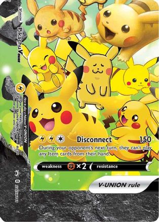 Image of Pikachu V-UNION (SWSH141) (Celebrations) [Sword & Shield: Black Star Promos]