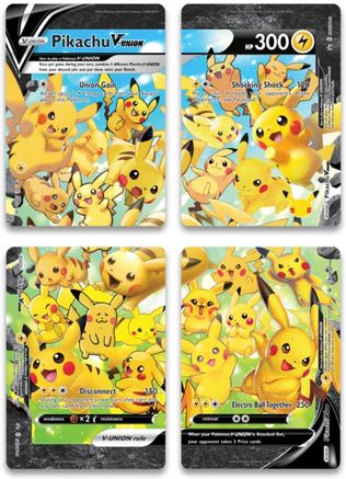 Image of Pikachu V-UNION (Set of 4) [Sword & Shield: Black Star Promos]