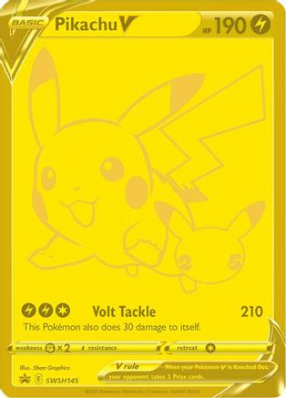 Image of Pikachu V (SWSH145) (Celebrations) [Sword & Shield: Black Star Promos]