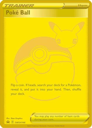 Image of Poke Ball (SWSH146) (Celebrations) [Sword & Shield: Black Star Promos]