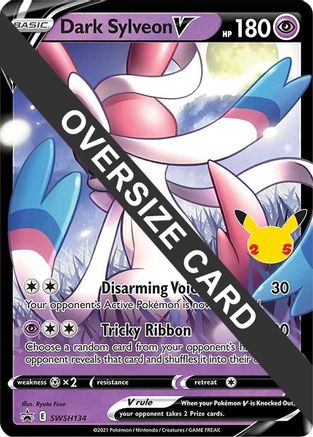 Image of Dark Sylveon V (SWSH134) (Jumbo Card) [Sword & Shield: Black Star Promos]