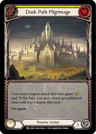 Image of Dusk Path Pilgrimage (Yellow) [LGS061] (Promo)  Rainbow Foil