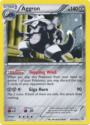 Image of Aggron (80/124) (Cosmos Holo) [Black & White: Dragons Exalted]