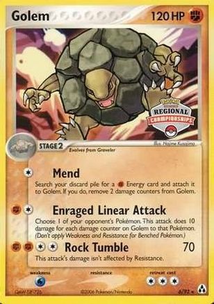 Image of Golem (6/92) (Regional Championship Promo) [EX: Legend Maker]