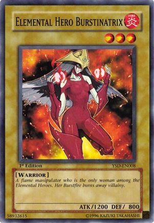 Image of Elemental Hero Burstinatrix [YSD-EN008] Common