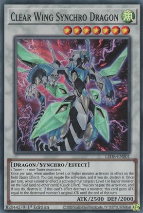 Image of Clear Wing Synchro Dragon [LED8-EN001] Super Rare