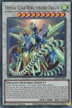 Image of Crystal Clear Wing Synchro Dragon [LED8-EN005] Ultra Rare