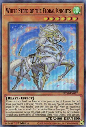 Image of White Steed of the Floral Knights [LED8-EN022] Super Rare