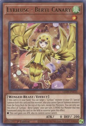 Image of Lyrilusc - Beryl Canary [LED8-EN035] Rare