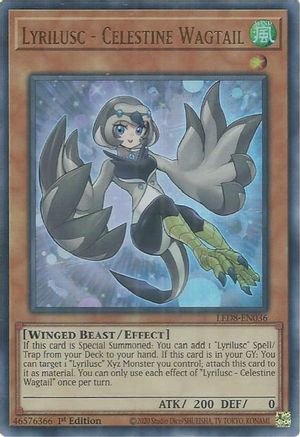 Image of Lyrilusc - Celestine Wagtail [LED8-EN036] Ultra Rare