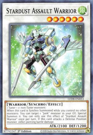 Image of Stardust Assault Warrior [LED8-EN053] Common